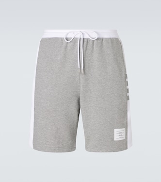 4-Bar cotton jersey shorts | Thom Browne
