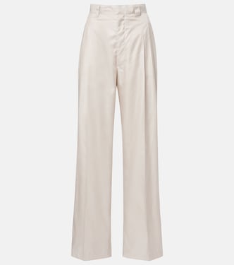 Twill wide-leg pants | Phoebe Philo
