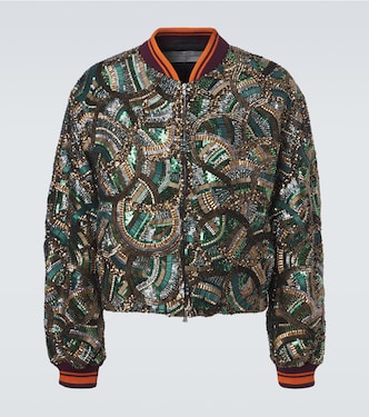 Embellished bomber jacket | Dries Van Noten