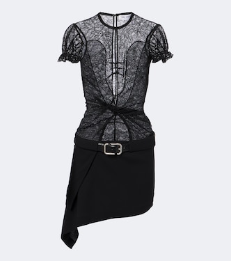 Belted lace minidress | The Attico