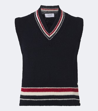 Wool and mohair sweater vest | Thom Browne