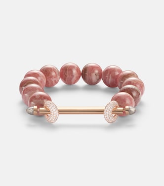 Bracelet Chakra en or rose 18 ct à rhodochrosites et diamants | Ananya