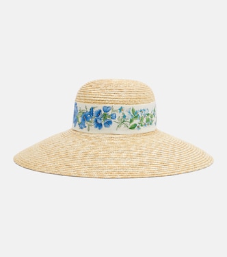 Sombrero de rafia con pañuelo | Ferragamo