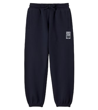 Logo appliqué cotton sweatpants  | Dolce&Gabbana Kids