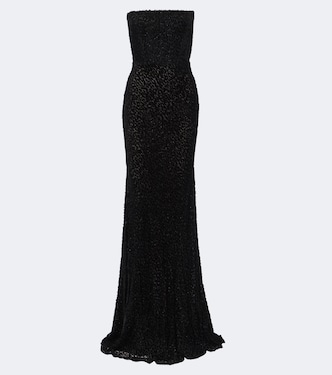 Devoré bustier gown | Alex Perry