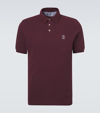 Polo en coton à logo | Brunello Cucinelli