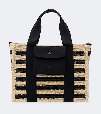 Voyageur Mini raffia top-handle bag | Eres