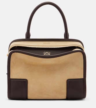 Amazona 180 Small suede top-handle bag | Loewe