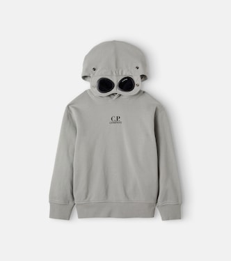 Goggle cotton jersey hoodie | C.P. Company Kids
