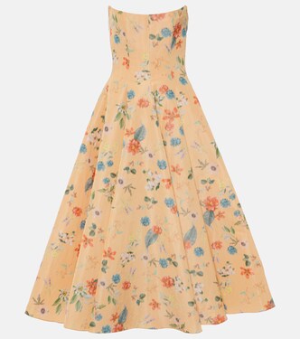 Robe midi Rousseau à fleurs | Markarian