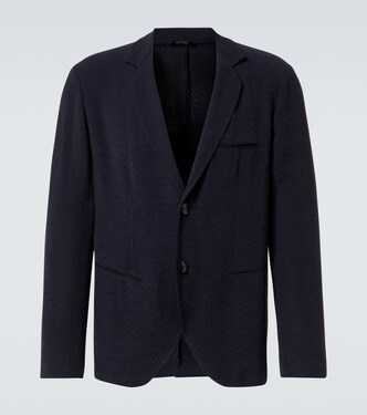 Chevron jacquard blazer | Giorgio Armani