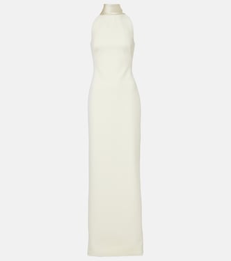Holliana satin-trimmed crêpe gown | Safiyaa