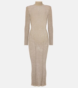 Robe longue en lamé | Self-Portrait