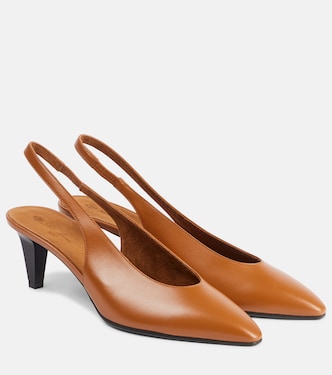Rebecca leather slingback pumps | Loro Piana