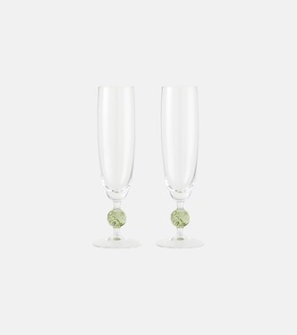 Demetra set of 2 champagne flutes | Cabana
