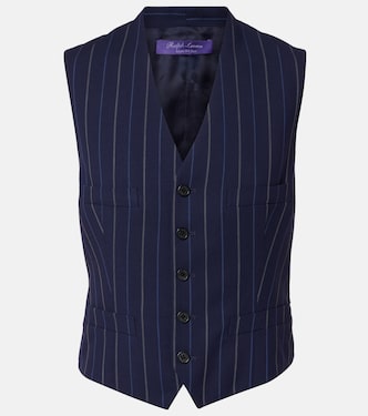 Striped wool vest | Ralph Lauren Collection