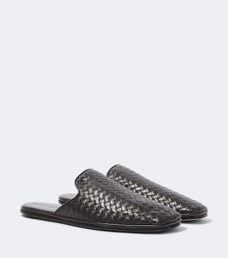Palazzo Intrecciato leather mules | Bottega Veneta