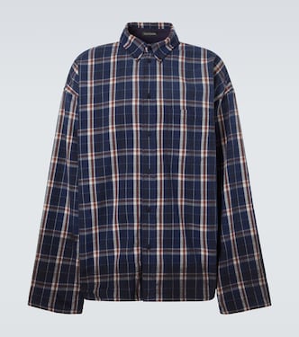 Reversible flannel and fleece shirt | Balenciaga