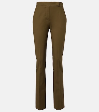 Cotton-blend slim pants | Max Mara