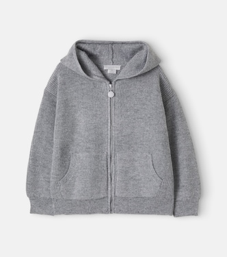 Hooded zip-up cardigan | Stella McCartney Kids