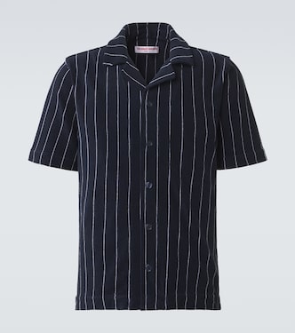 Hawkin striped cotton terry shirt | Orlebar Brown