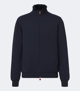 Shearling-lined cashmere cardigan | Kiton