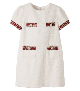 Embellished bouclé dress | Patachou