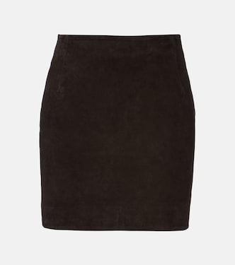 Minirock aus Veloursleder | Rotate