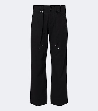 Amandine pleated cotton-blend straight pants | Isabel Marant