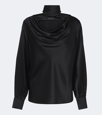 Tie-detail silk blouse | Max Mara