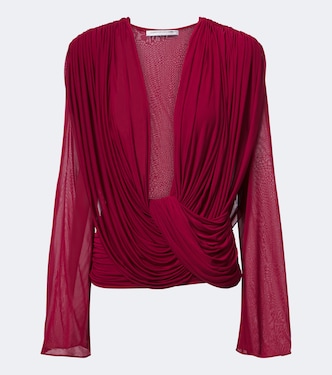 Ripple draped jersey top | Christopher Esber