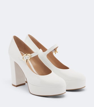 Plateau-Pumps Mary Jane aus Lackleder | Gianvito Rossi