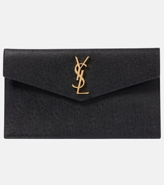 Uptown leather clutch | Saint Laurent