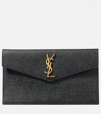 Uptown leather clutch | Saint Laurent