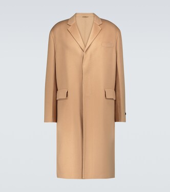 Double-breasted cashmere overcoat | Prada