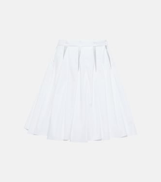 High-rise cutout cotton miniskirt | Alaïa