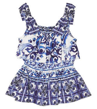 Printed cotton top | Dolce&Gabbana Kids
