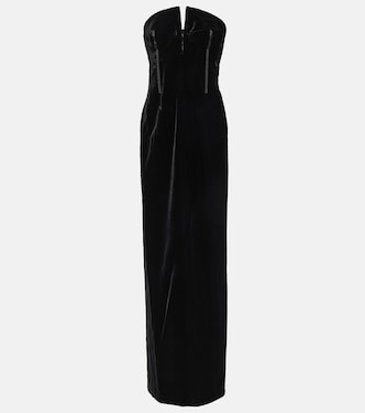 Strapless velvet gown | Tom Ford