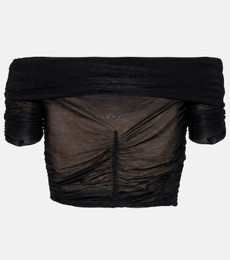 Gathered crop top | KNWLS