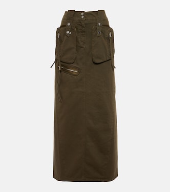 Denim cargo maxi skirt  | Blumarine