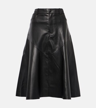 White Label Jesse faux leather midi skirt | Proenza Schouler