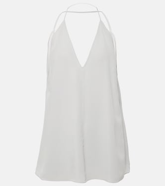 Halterneck silk crêpe de chine top | Toteme