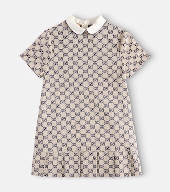 GG canvas cotton-blend dress | Gucci Kids