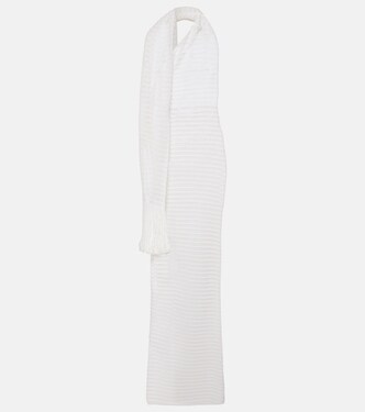 스카프 디테일 맥시 드레스 | Alaïa