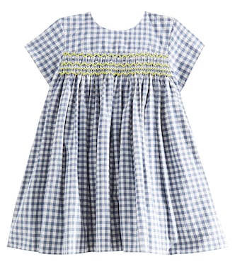 Baby Maruska gingham cotton dress | Bonpoint