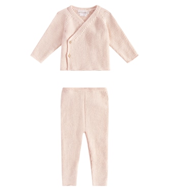 Baby Théva alpaca cardigan and pants set | Bonpoint