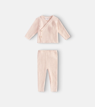 Baby Théva alpaca cardigan and pants set | Bonpoint
