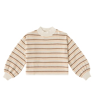 Striped cotton sweater | Rylee + Cru