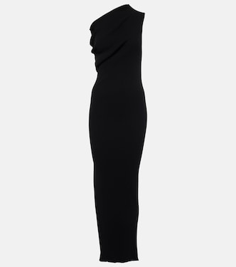 One-shoulder jersey maxi dress | Rick Owens