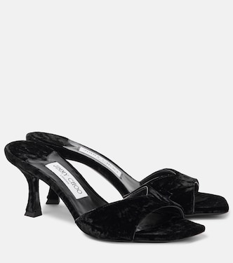 Skye 70 velvet mules | Jimmy Choo